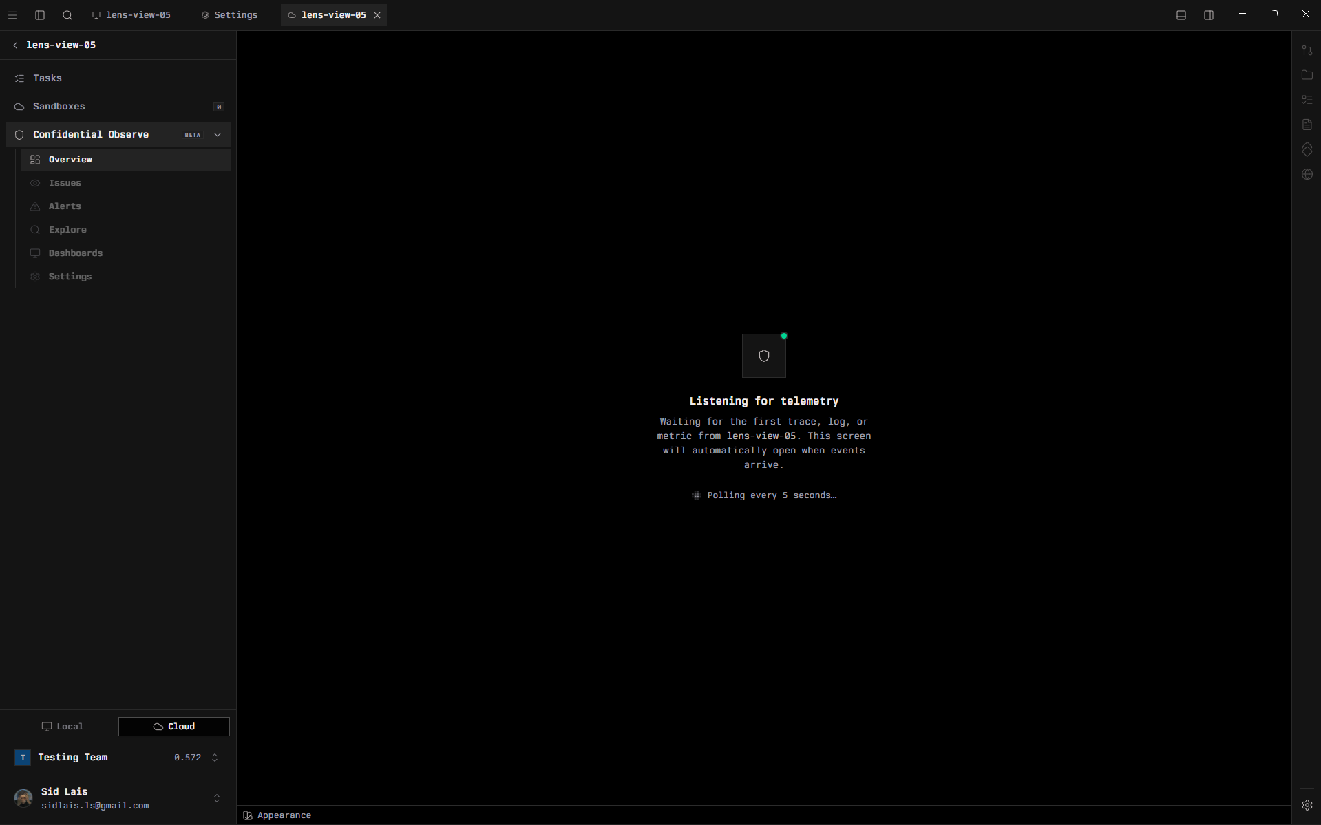 Listening for telemetry state